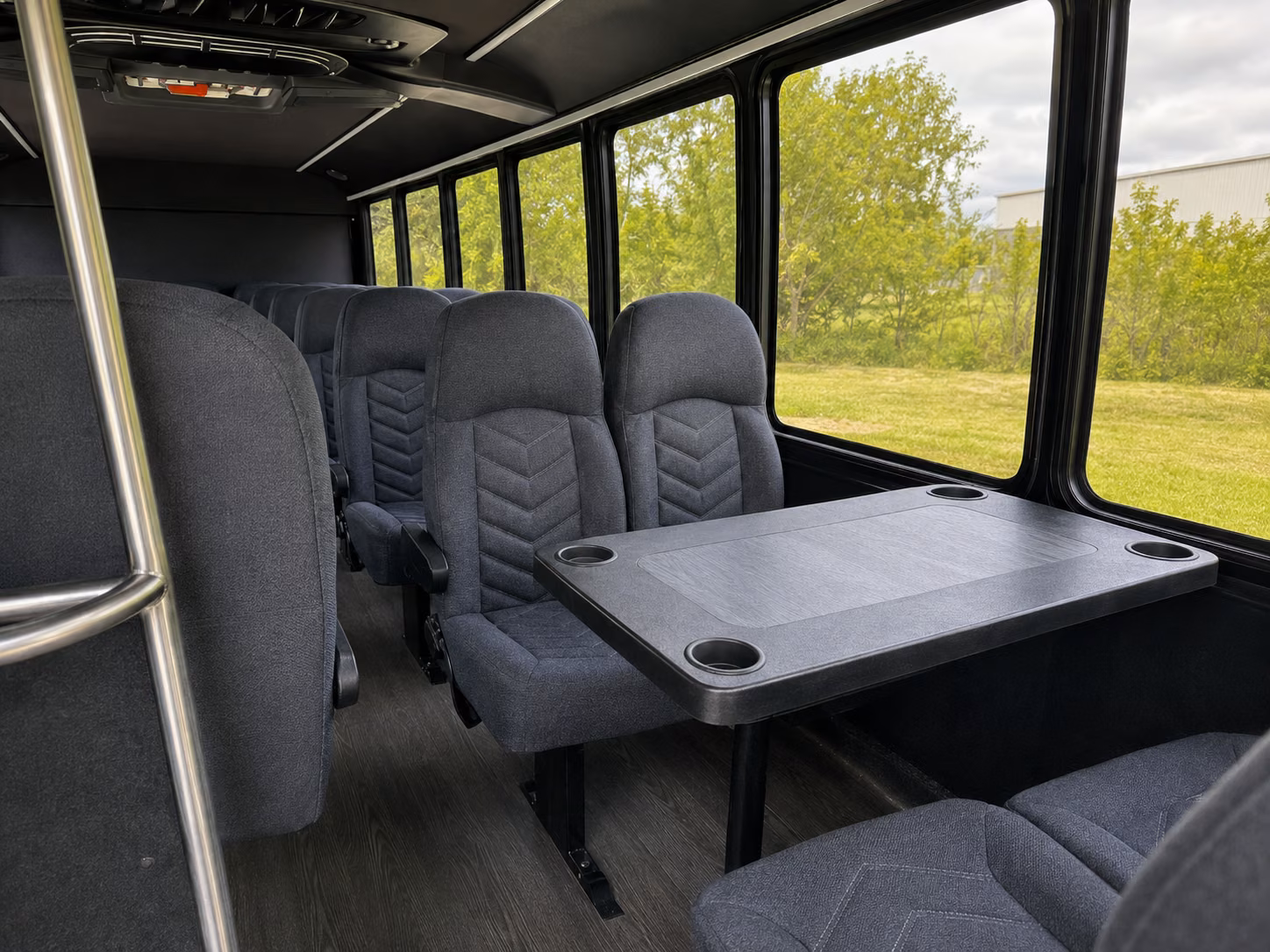 high point 18 passenger minibus interior