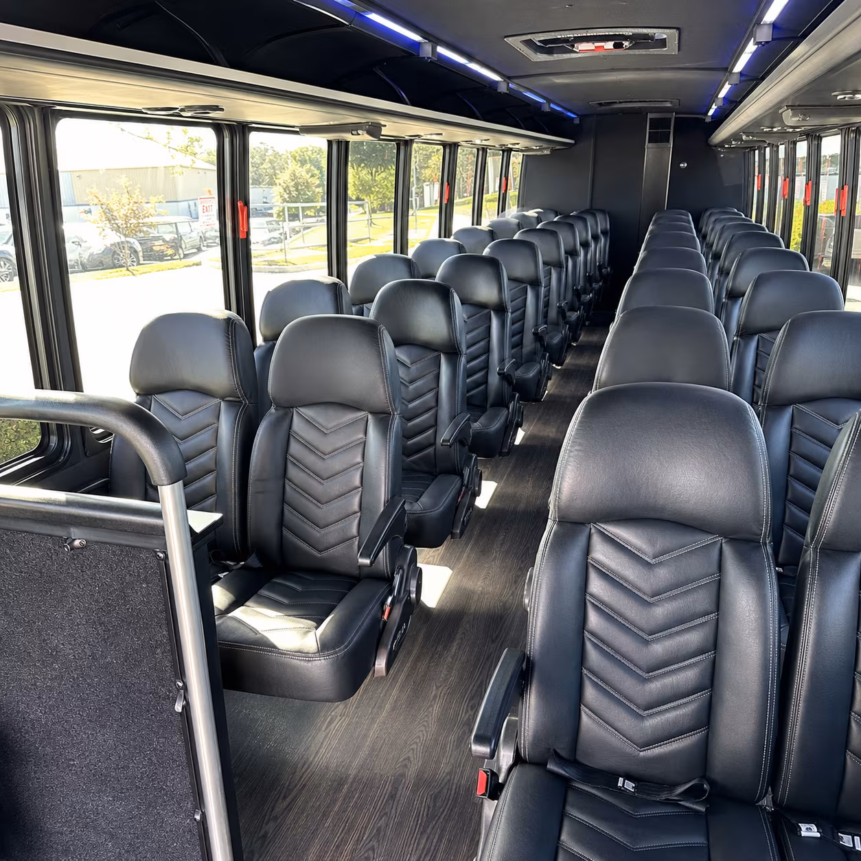 high point 30 passenger minibus inside