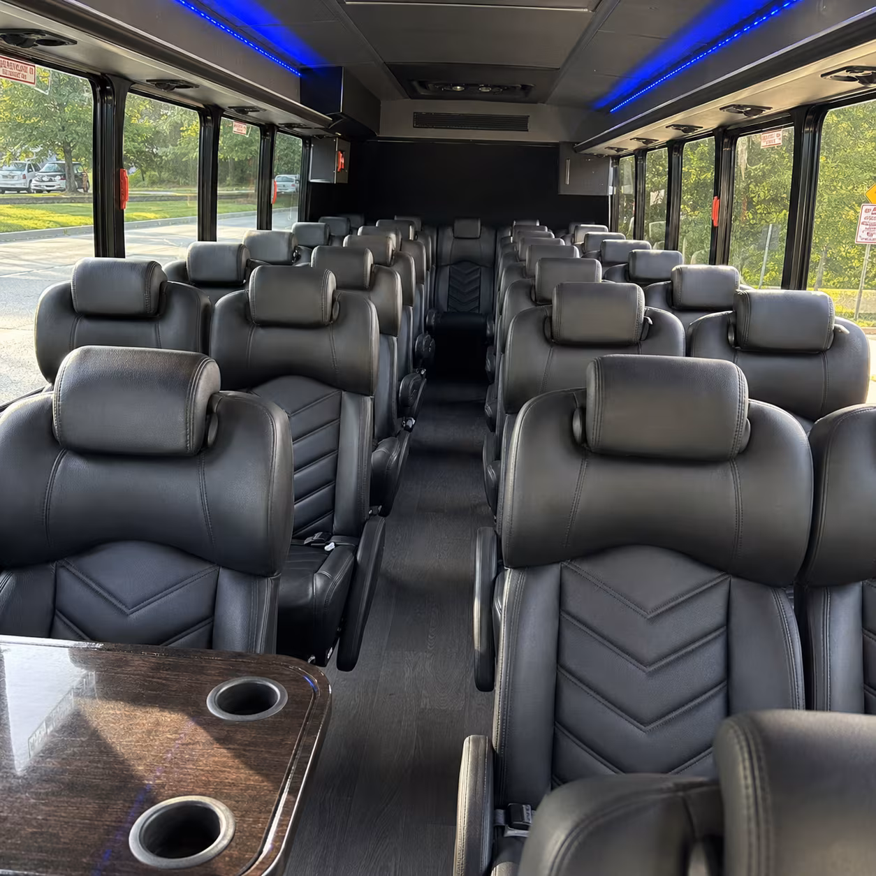 high point 30 passenger minibus interior