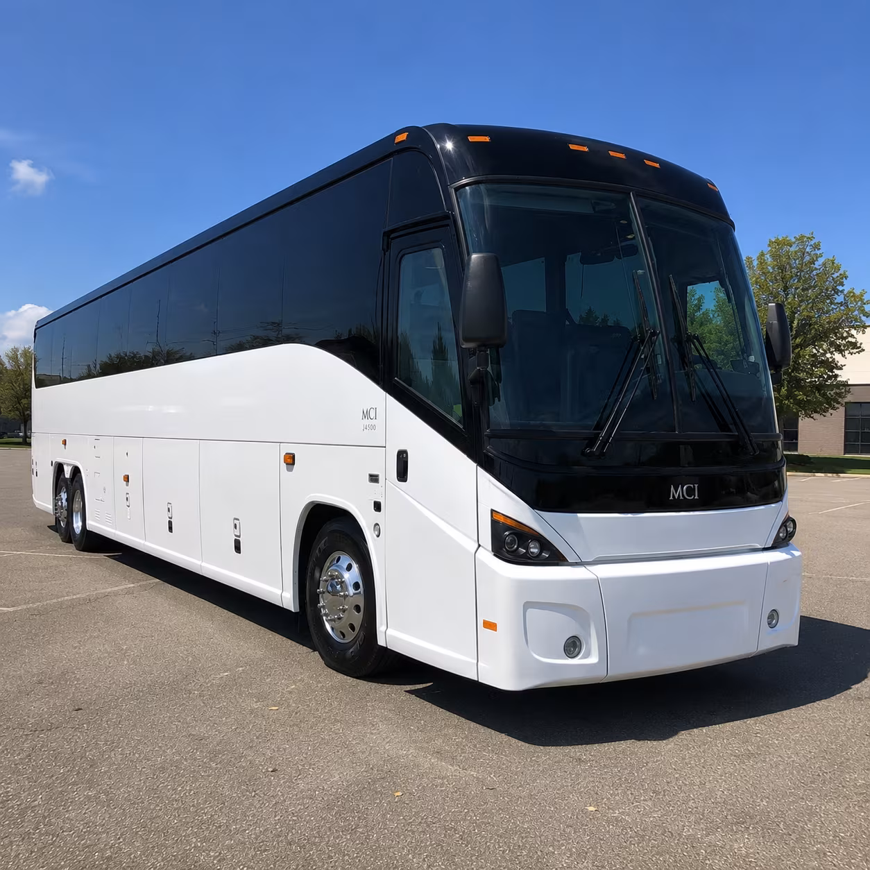 high point 45 passenger charter bus