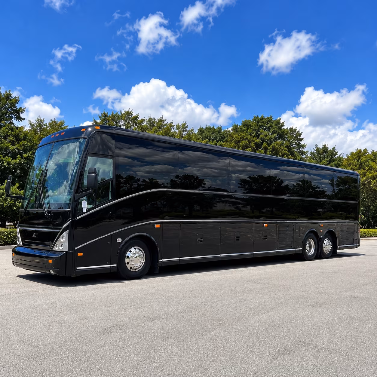 high point convention charter bus rental