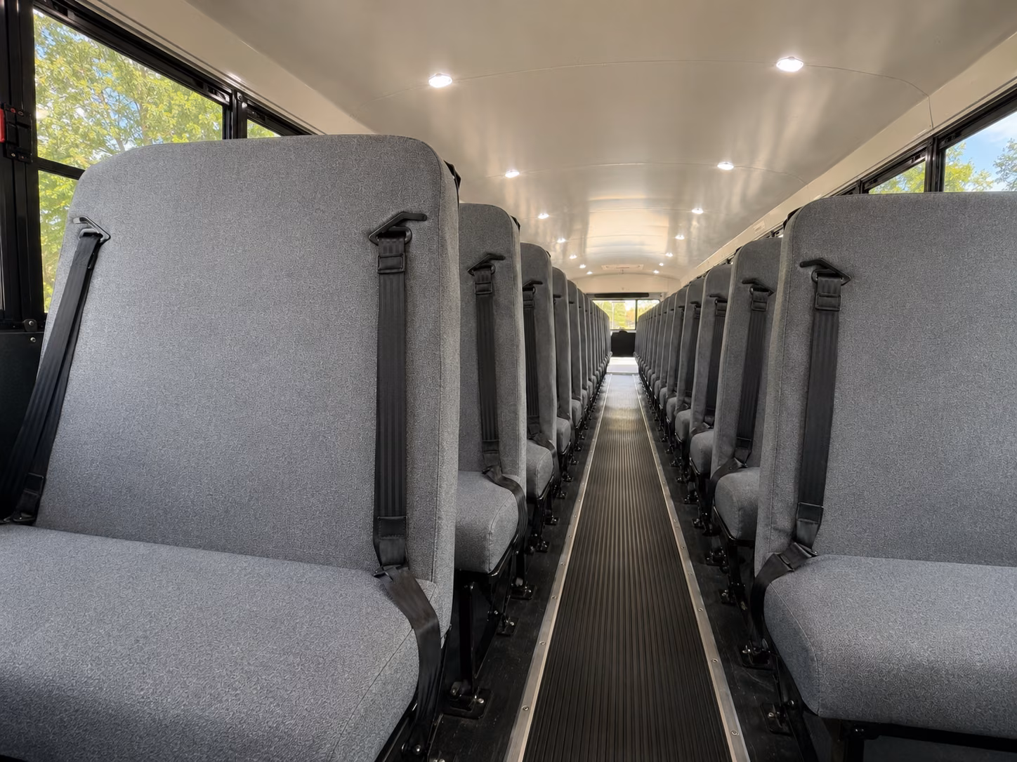 high point school bus interior