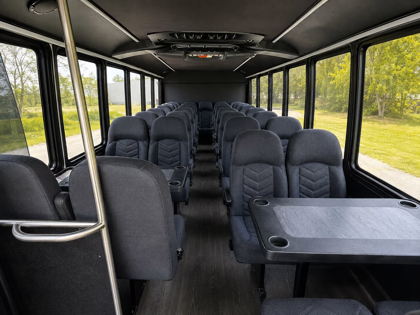 how bus type and group size affect bus rental rates in high point